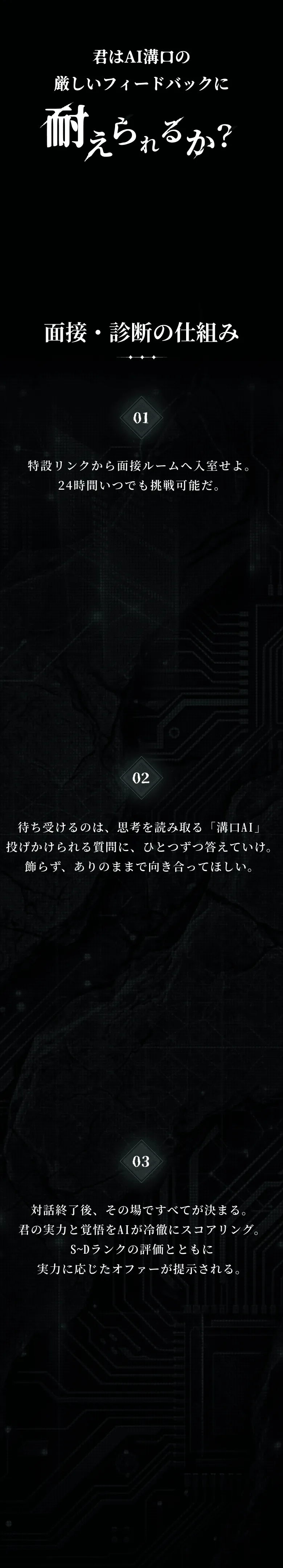 君はAI溝口の 厳しいフィードバックに耐えられるか？面接・診断の仕組み